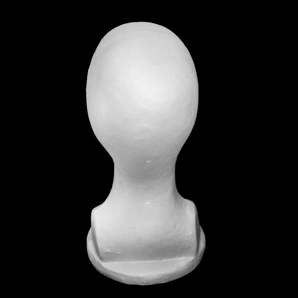 Male Polystyrene Styrofoam Model Head Mannequin Stand for Wig Hair Hat Glasses Display