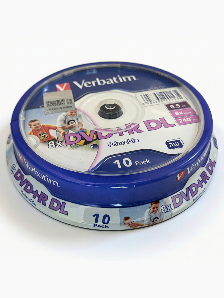 DVD+R DL D9 8,5GB 240Min 8X dubbellaags 10 stuks/spindel