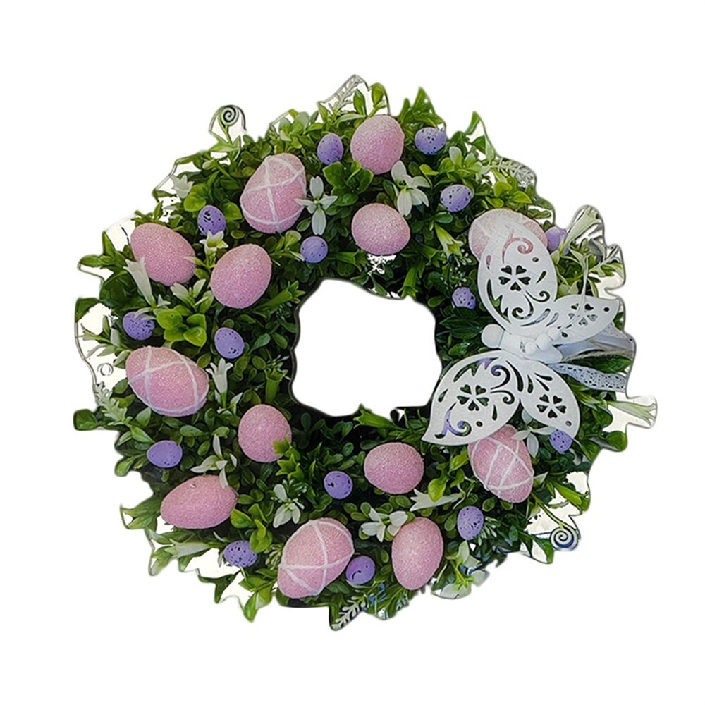 Pasen Kransen Bloem Decoratie Bunny Konijn Guirlande Decoratie Woondecoratie Props Verjaardagsfeestje Bruiloft Thuis Leveringen