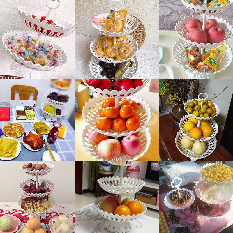 Modern home style multi-layer fruit basket plate