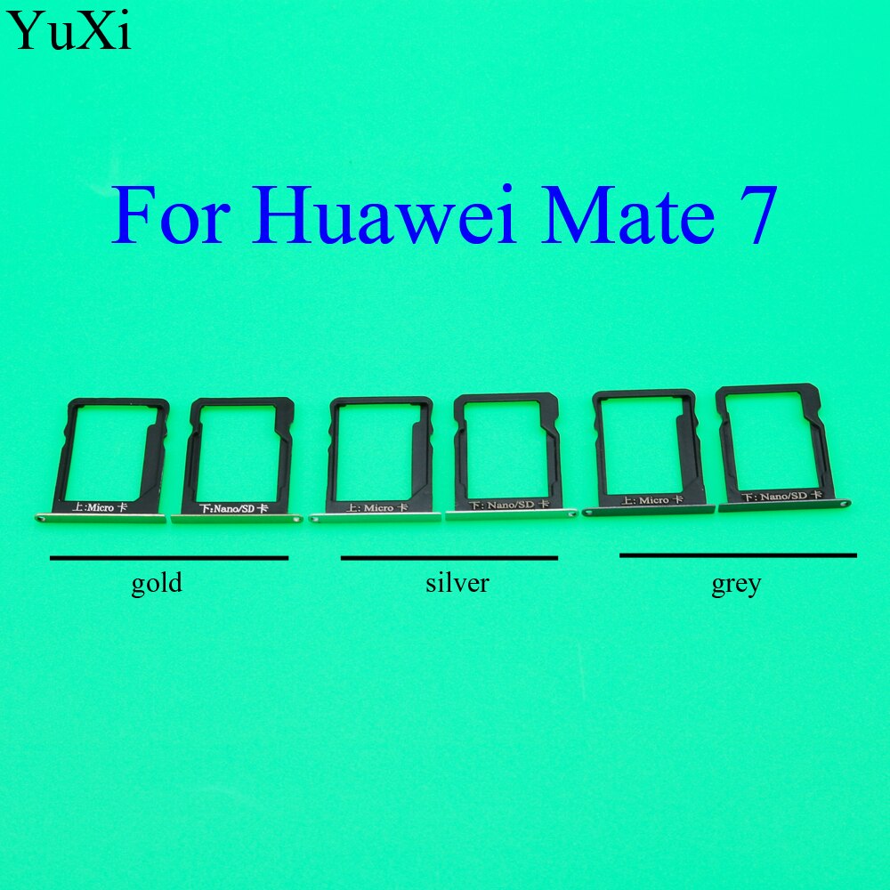 For Huawei mate 8 NXT-AL10 NXT-CL00 NXT-L09 mate 7 mate S replacement SIM card tray SD card tray adapter to send card needle