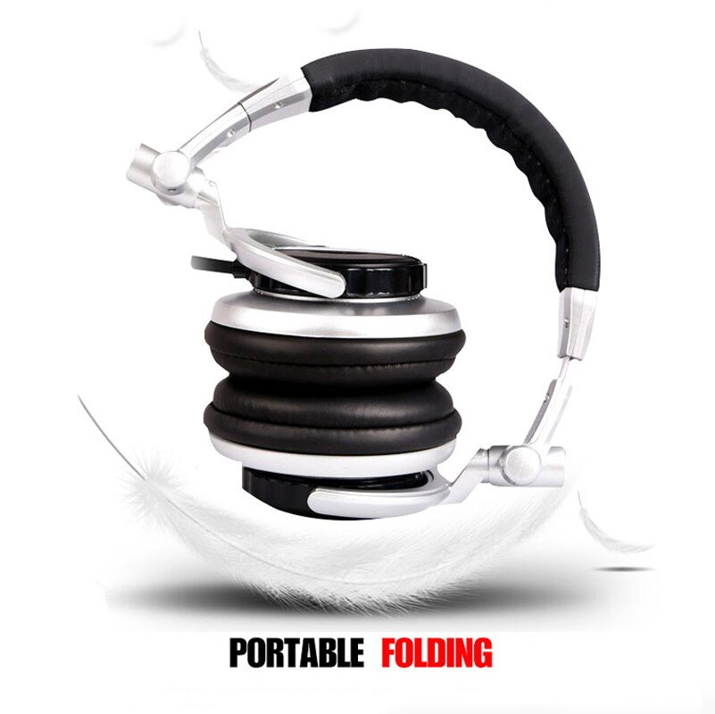 Senicc ST-80 Professionele Dj Studio Monitor Hoofdtelefoon Stereo Draagbare Headset Met 3.5 Mm 6.3 Mm Jack 50 Mm Dirver Uitgebreide koord