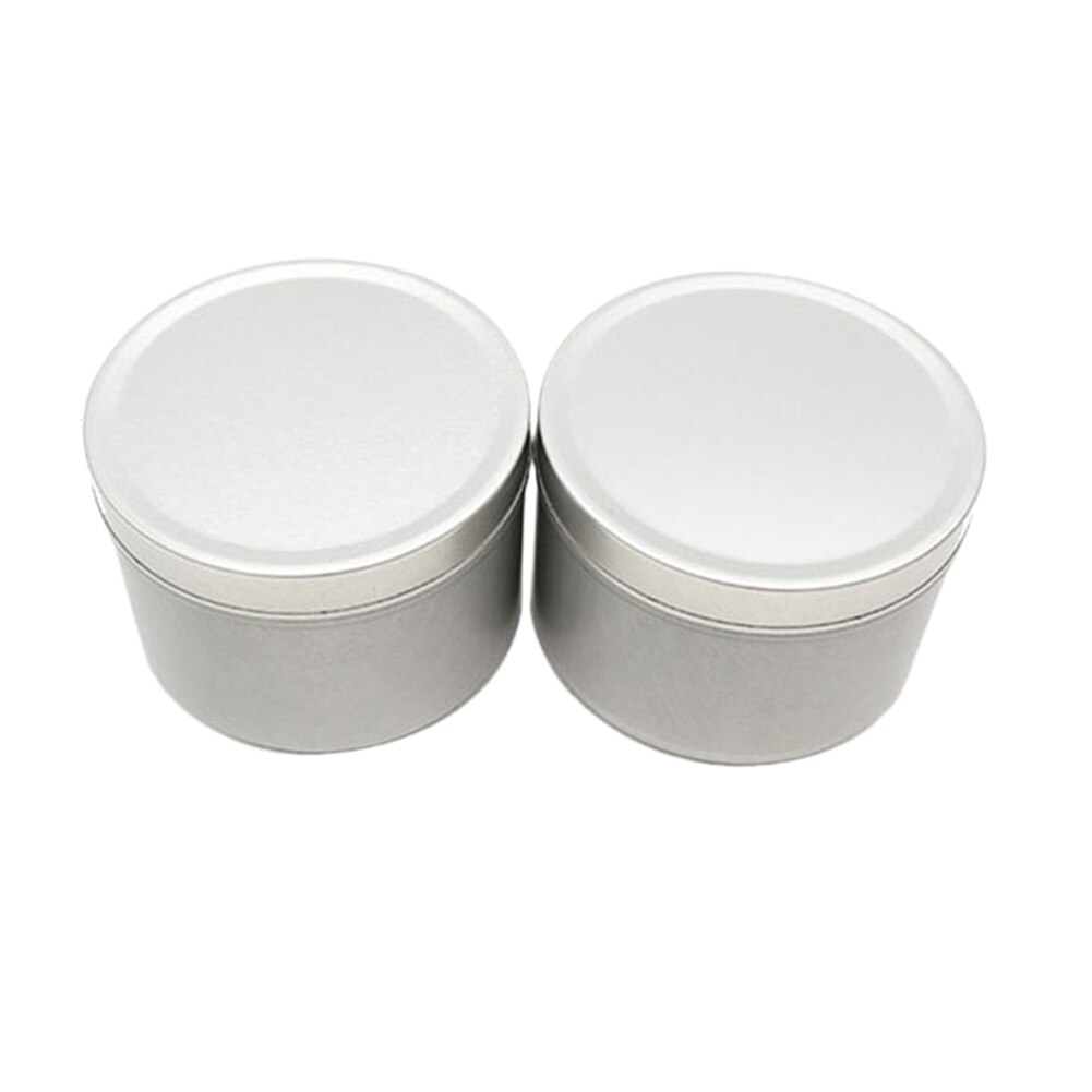 12 st mångsidig ljusburk tom burk diy tillbehör 4 oz behållare plåt med lock salver förvaringslåda runda balsam