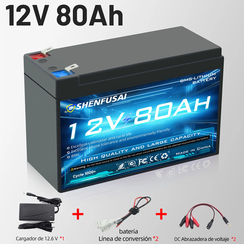 Akumulator litowo-jonowy 18650 wbudowany 12V 100Ah/80Ah BMS 30A do oświetlenia awaryjnego pojazdów elektrycznych, akumulator samochodowy do zabawek: YELLOW