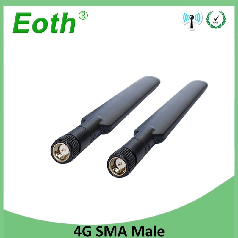 1pcs 4G lte antenna 5dbi SMA Male Connector Plug antenne for huawei b593 4G LTE router external repeater wireless modem antennas