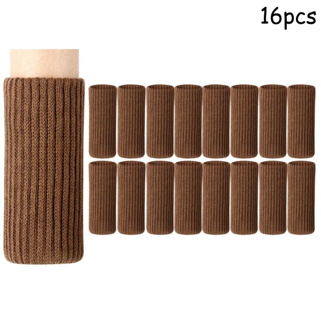 Calcetines para muebles, accesorios para sillas, antideslizantes, pata de silla para el hogar: Brown