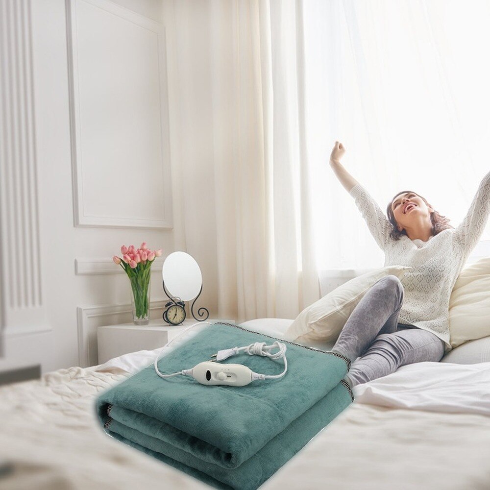 Electric Blanket 110V/220V Warm Bed Heater Thermostat Electric Bed Warmer Pad Soft heated blanket Warmer Heater Security Carpet