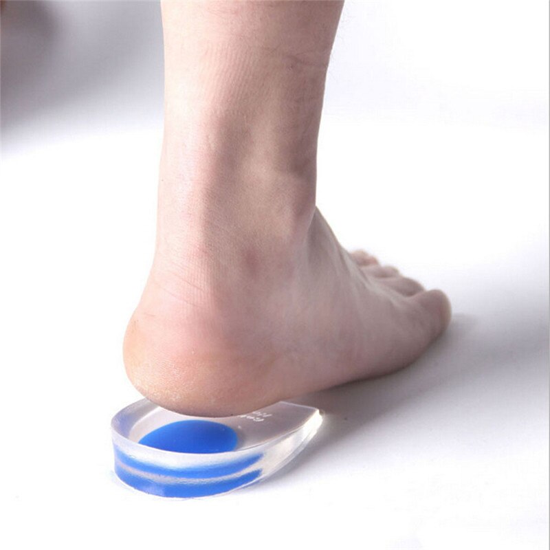 Palmilhas de silicone ortopédicas para a dor do dente do calcanhar pés massageador calcanhar sapatos anti deslizamento almofada altura aumento tenis feminino esportivo