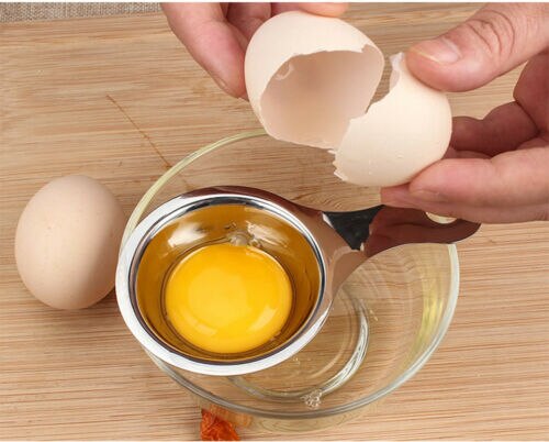 Draagbare Tainless Staal Eiwit Yolk Filter Separator Divider Cook Tool Keuken Gadget Keuken Eieren Gereedschap