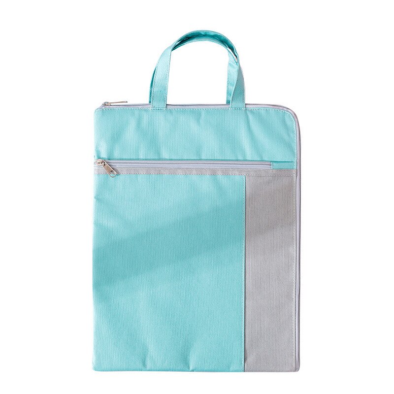 Yisuremia Multi-Function Canvas Bag Fabric File Folder Documents Bag Notebook Storage Organizer Handbag Office School Supplies