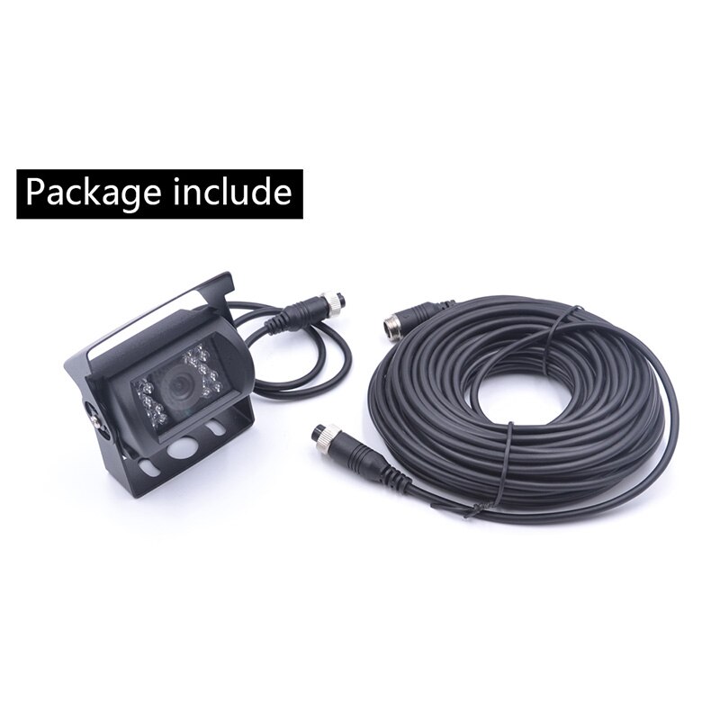 Bus/Truck/Trailer Rear View Camera Cars Parking Reversing Night Vision Camera With 18 IR Lights DC12V-24V Aviation Connector