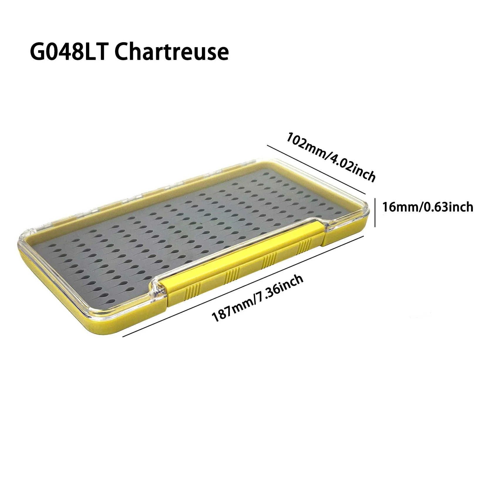 Aventik Waterproof Fly Box Flies Storage Box Silicone Pad Transparent Portabale Fishing Box: Burgundy