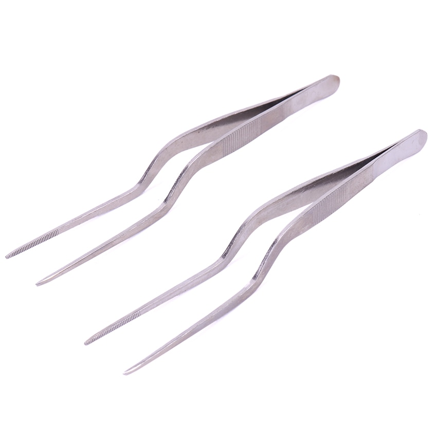 1PC Edelstahl Gebogene Pinzette Professionelle Ohr Reiniger Pflege Ohr-Pick Tool Ohr Reinigung Pinzette Ohr Pflege Werkzeug