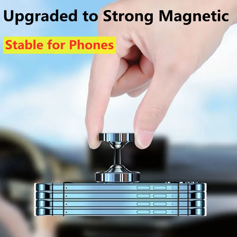 Magnetyczny uchwyt samochodowy na telefon Stojak na deskę rozdzielczą Magnes do montażu samochodowego Smartfon Mobilna obsługa w uchwycie samochodowym dla iPhone'a Samsung Xiaomi