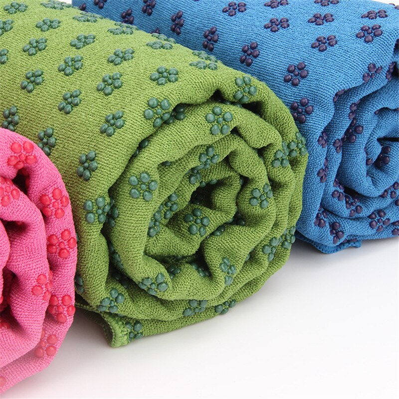 183*63cm antislip yogamat hoes handdoek slip microvezel yogamat yoga bestrating handdoek sportdeken fitness yogamat + net tas