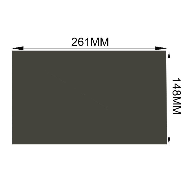 ! Lámina de película LCD polarizada para tft, Panel de pantalla LED LCD de 12,1 pulgadas de ancho, 135 grados, mate, 261M x 148MM,