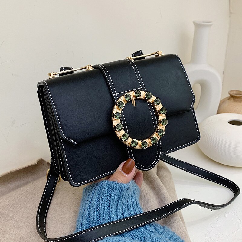 Dames schoudertas pu leer dames merk tassen dames witte crossbody tas voor dames handtas: Zwart