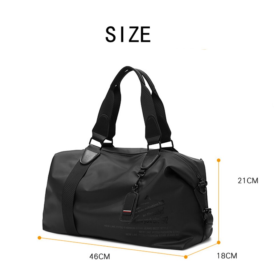 Bolso de viaje largo y corto para hombre y mujer, bolsa de mano, bolsos de hombro mensajero a la , bandolera