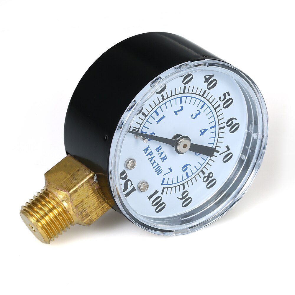 0 ~ 100psi Manometer Meter Barometer 0 ~ 7Bar Dual... – Grandado
