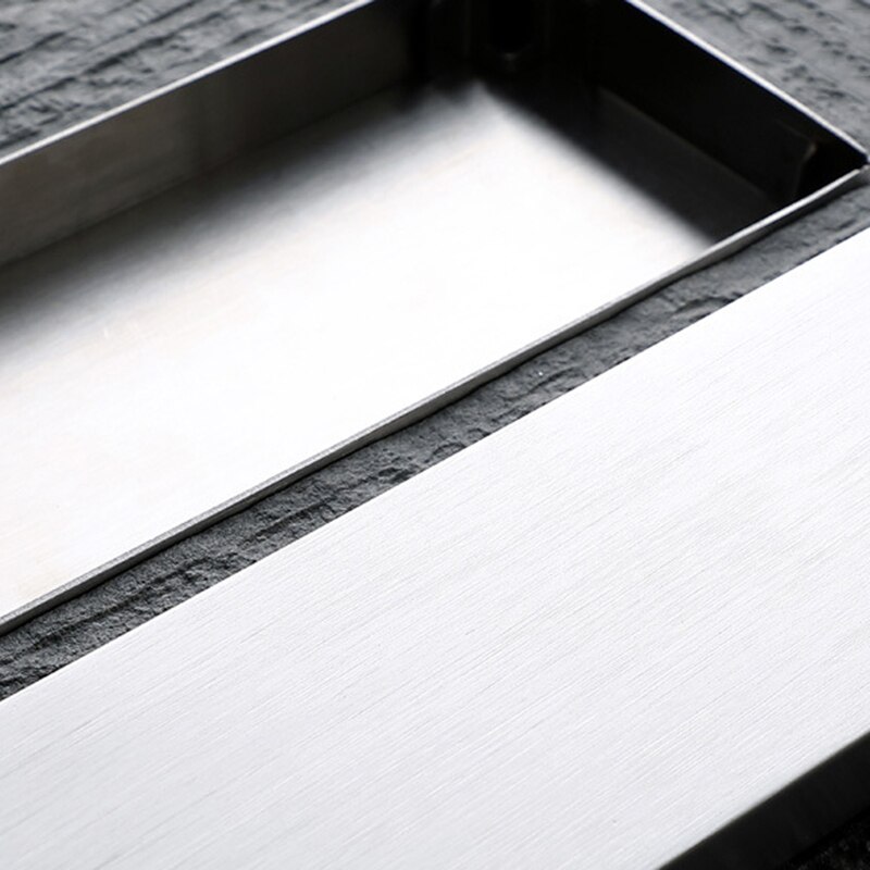 Shower Drain and Tile Insert Brushed Stainless Steel Suitable for Tile Shower