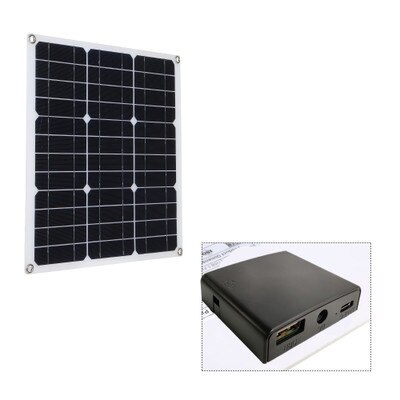 200 Watt 200W Solar Panel Kit Portable Dual-USB with LCD Solar Controller 12V Folding Outdoor Mobile Power Battery Charger