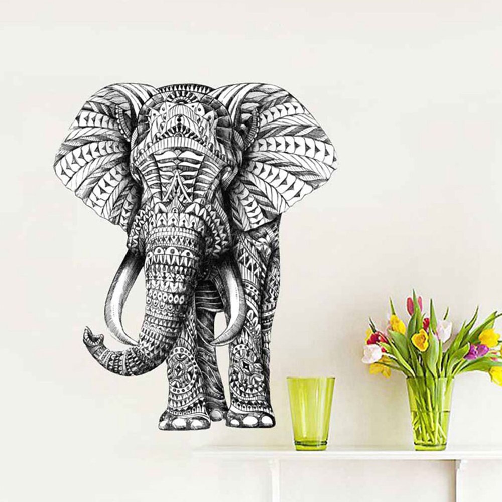 1Pc Leuke Nuttig Chic Grappige Unieke Olifant Vormige Sticker Voor Home Shop Muur