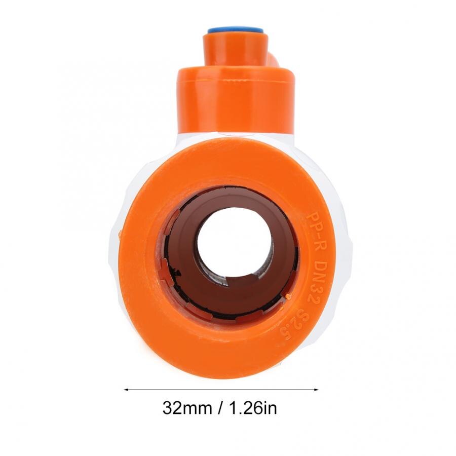PPR Plastic Ball Valve Pipe Quick Connection Valve Water Pipe Accessories 32mm for PPR PE PVC Common Water Pipe