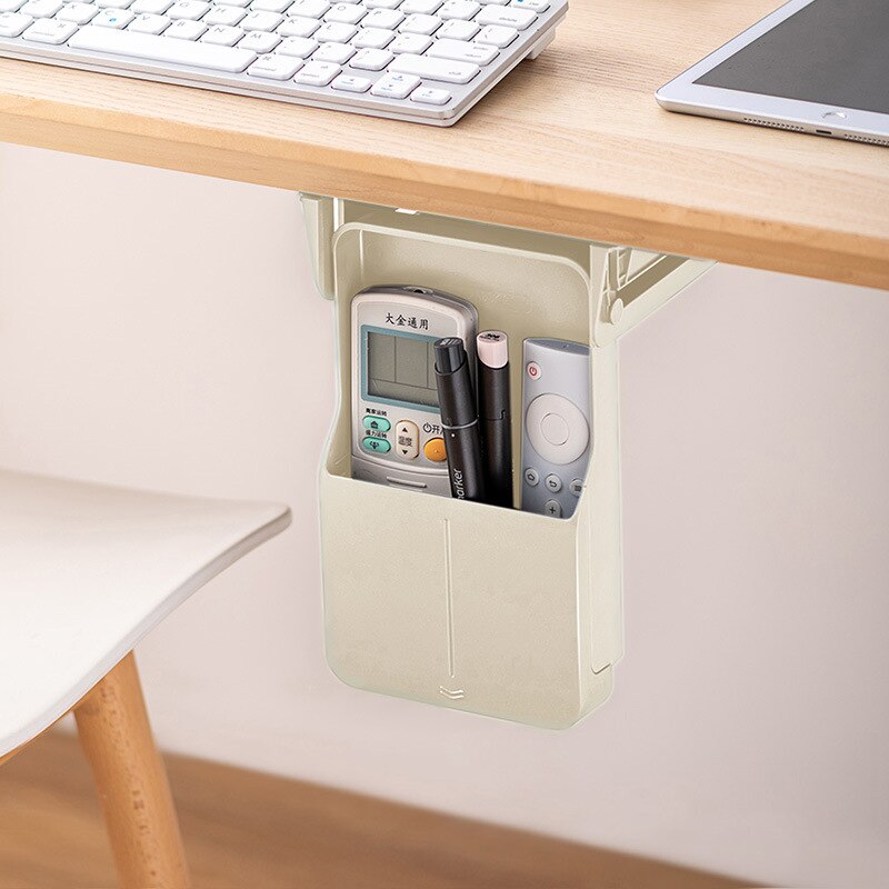 FASSME Tiroir Rangement Sous Bureau Rotatif 360° - Panier Métal Cache Organisateur Table