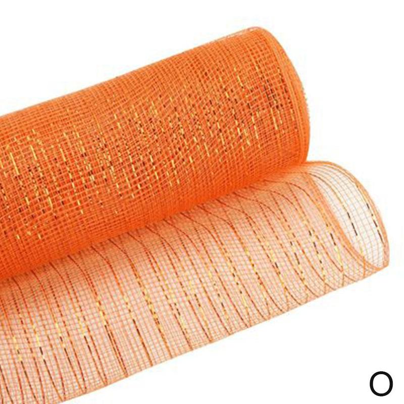 Mesh Ribbon Home Wedding Decor Poly Mesh Ribbon With Metallic Foil Each Roll For Wreaths Swags Bows Wrapping And Decorating: O