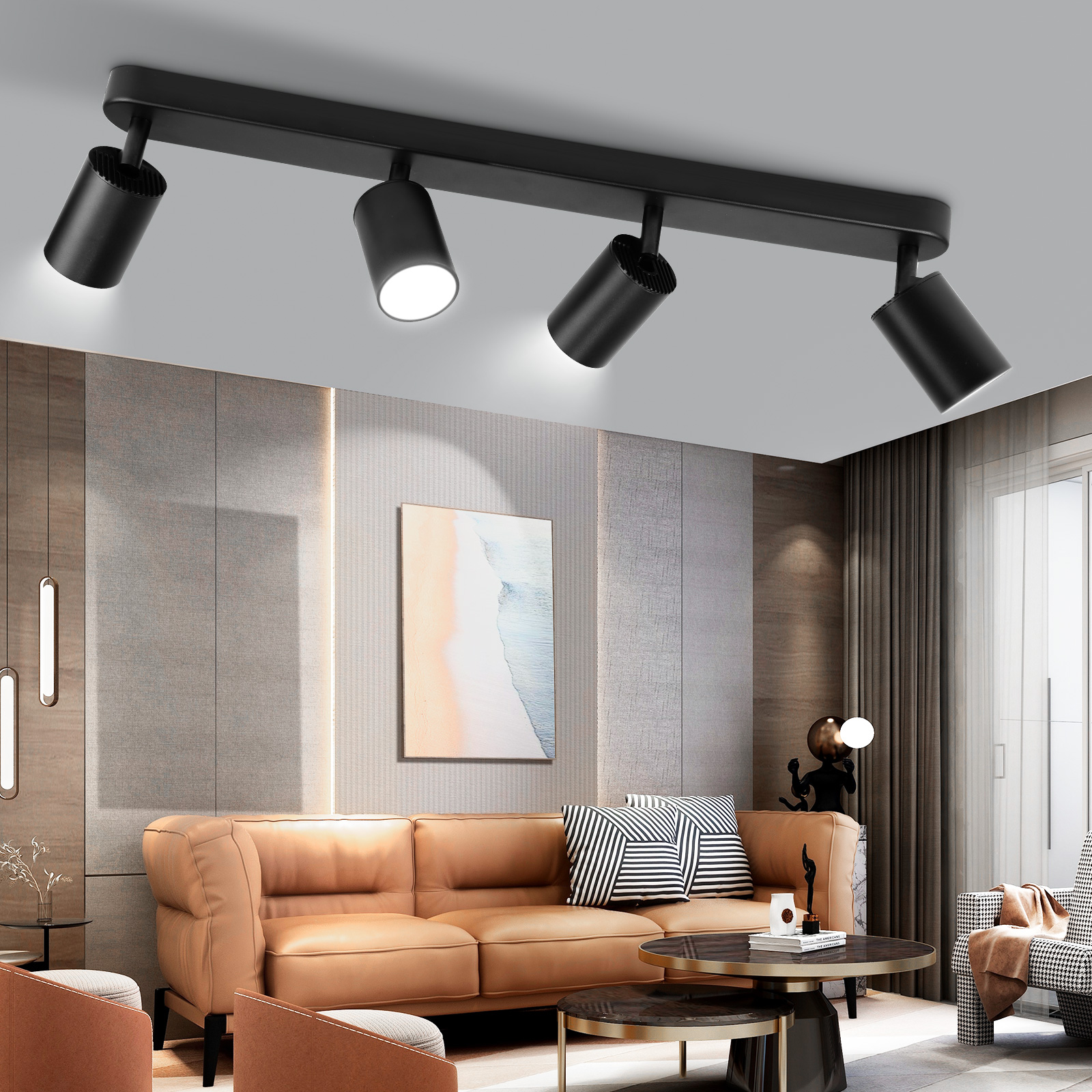 GU10 Spot Led plafonnier luminaire pour salon décor cuisine chambre lampe piste lumière intérieur plafonnier