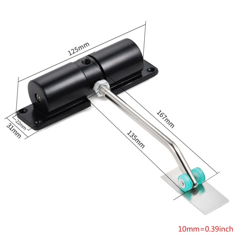 Fechamento automático de portas, fechamento silencioso, hidráulico, residencial, simples, pequenas, fechaduras, amortecedor, mola de fechamento
