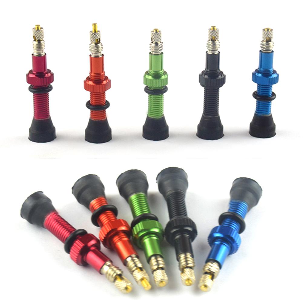 2Pcs 48/60/78mm Road MTB Bike Bicycle Tubeless Tires Alloy Presta Valve Stems Bicycle Tubeless Tires Brass Core Stem Tubeless