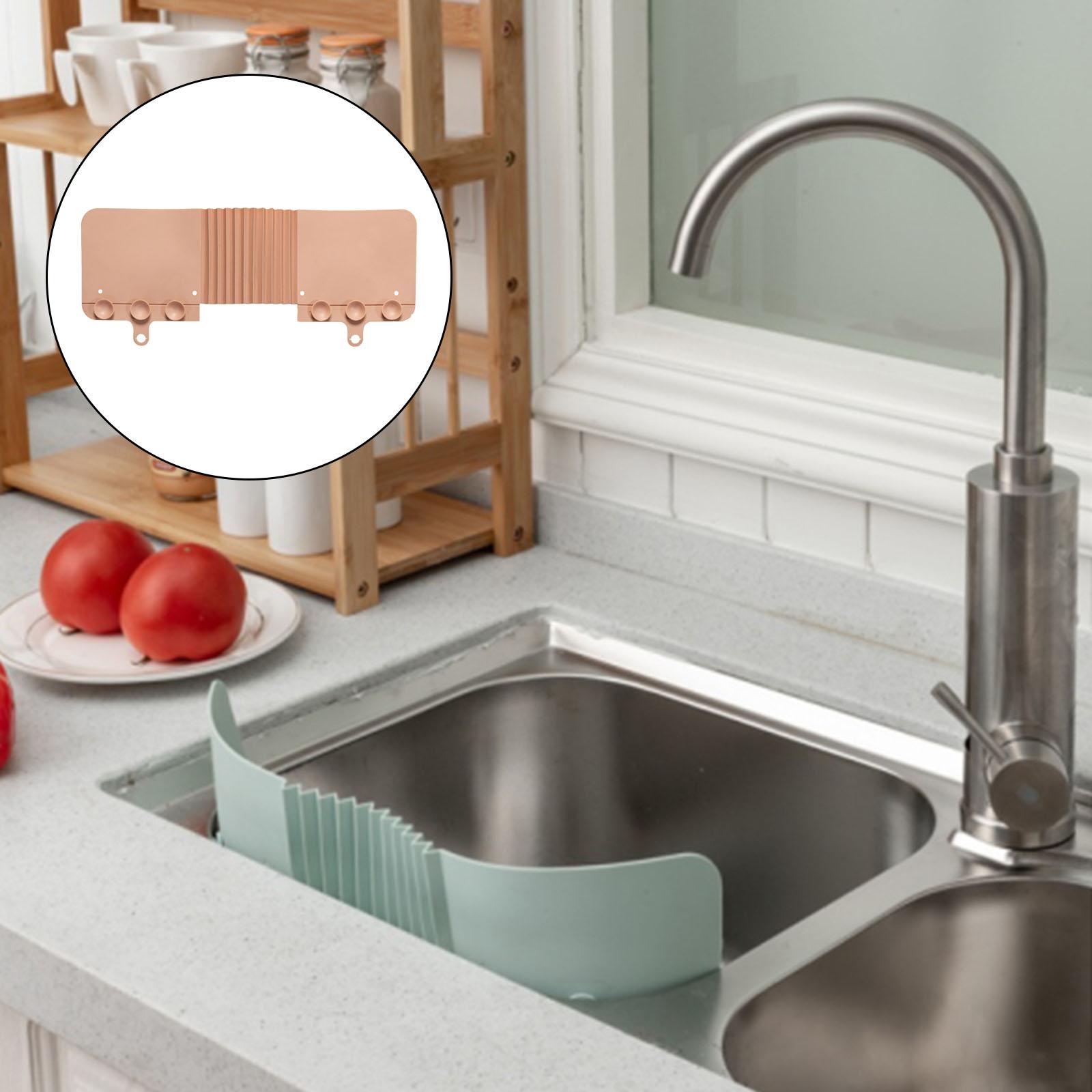 Kitchen Sink Splash Guard Sucker Sink Anti Water Proof for Kitchen Sink