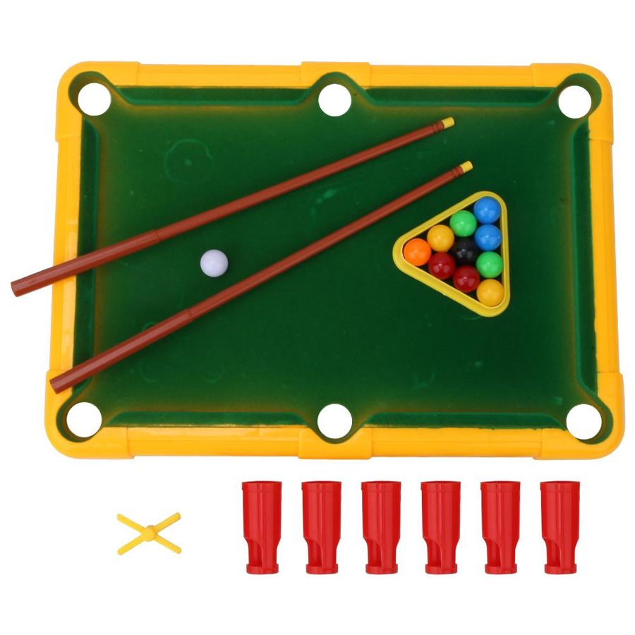 Children Billiards Toy Simulation Billiards Table Billiard Toy Set Double Interactive Puzzle Game for 3 Years Old and Above