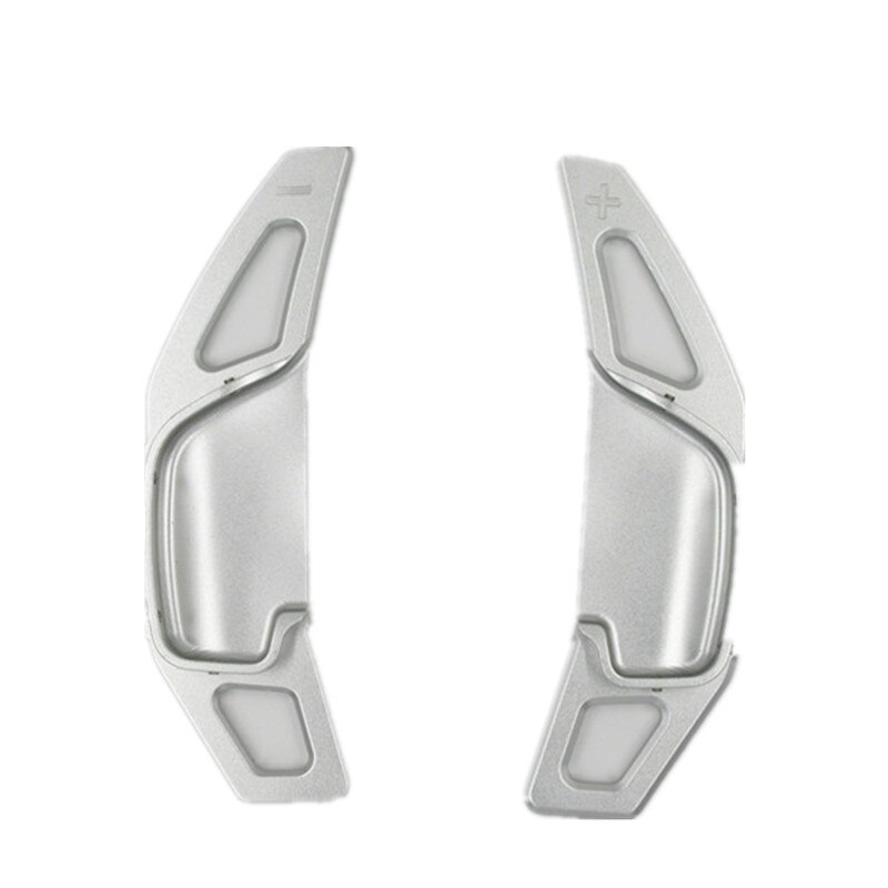 2PCS Car Shifters Gear Shift Steering Wheel Extension Paddle Fit For Toyota RAV4 Camry: Silver