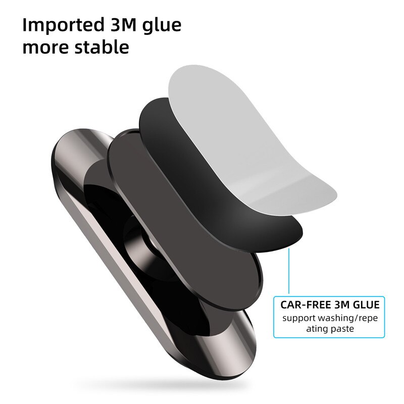 TKEY Metal Magnetic Phone Holder 360° rotating Car Phone Holder Stand For iPhone 11 Pro Zinc Alloy Magnet GPS Car Support Mount