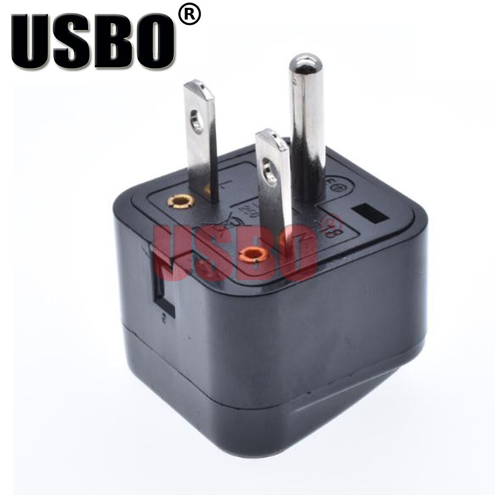 Black white American travel universal adaptor plug 15A 250V USA Canada Thailand Japan Taiwan power adaptor plug socket convertor