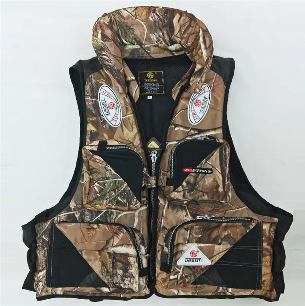 Large Buoyancy Fly Fishing Vest Pack for Men/Women with Pockets Photography Outdoor Multi-function Portable Life Jacket