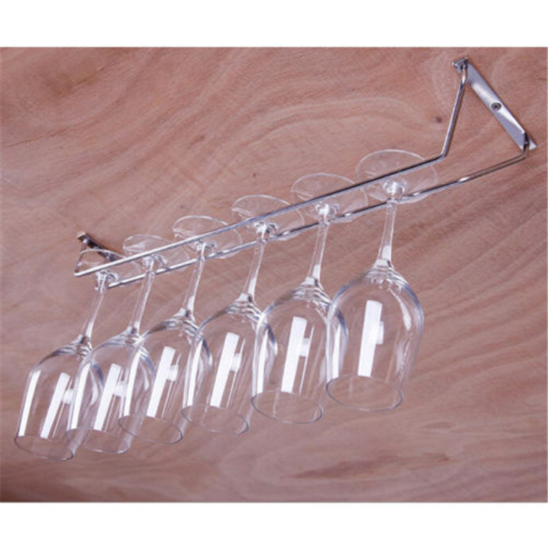 27/35/55cm vinglasbøjleholder stilkvarer hjemmebar pub champagne stilkeholder rustfrit stål vinglas kopholderskruer sæt