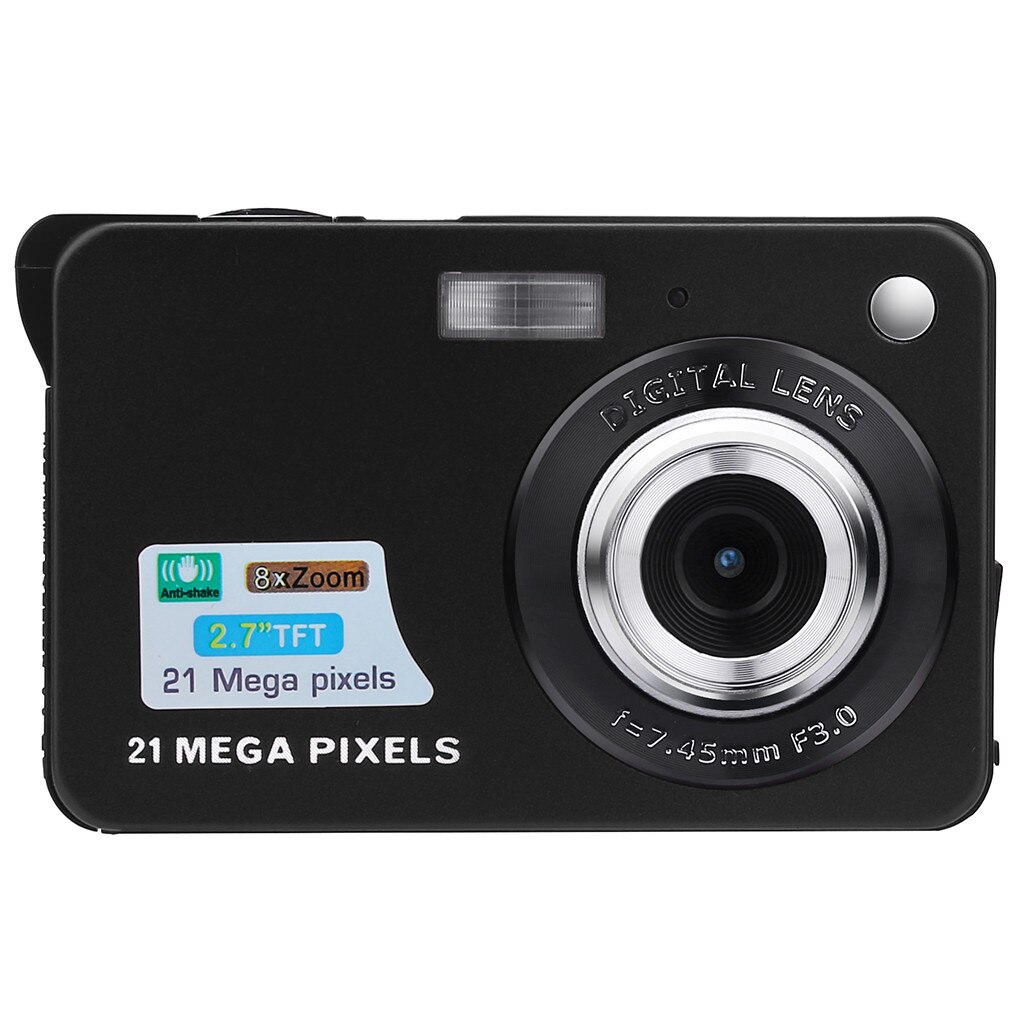 2.7hd- scherm digitale camera 21mp anti-shake gezichtsdetectie camcorder zwart wit 28#: A