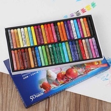 12/25/50PCS Soft Crayon Set Painting Oil Pastel Drawing Pen School Stationery Supplies Kids