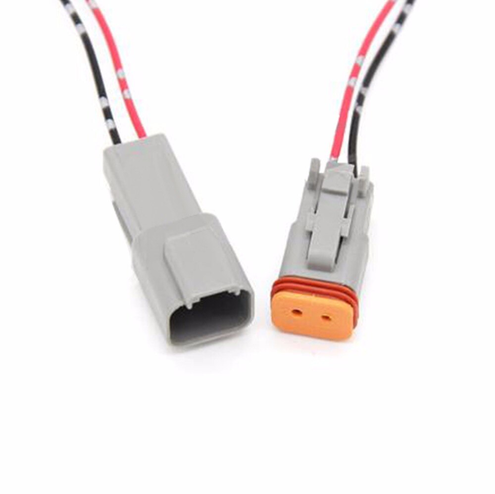 1 set deutsch  dt06 dt04 bil vattentäta kontakter hane och hona butt plug med tråd 2 3 4 6 8 12 stift 22-16 awg
