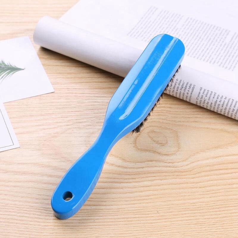 Cepillo de pelo blanco con mango de loto + cerdo, cepillos duros para cerdas de jabalí, peines para hombres y mujeres, cepillo para peinado de pelo y barba