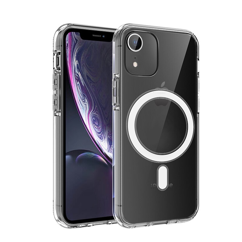 Magnetische Telefoon Case Voor Iphone Xr Xs Max Magsafe Draadloze Schokbestendig Volledige Bescherming Beschermhoes Shell: For iPhone XR