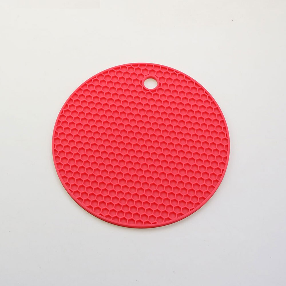 Round Heat Resistant Silicone Honeycomb Mat Drink Cup Coasters Non-slip Pot Holder Table Placemat Kitchen Tools Accessories