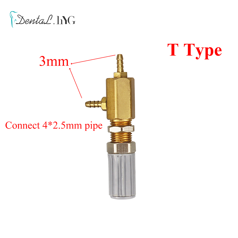 Dental Air Wasser Control Schalter Ventil Regulierung Regelventil 3mm/5mm Dental Stuhl Turbine Einheit Reparatur Werkzeug ersatzteile: Black