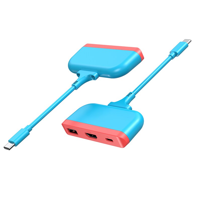 Usb-hub-docking-adapter usb 3.0 typ c  pd 18w video display 3 in 1 usb-hub-adapter für nintendo switch