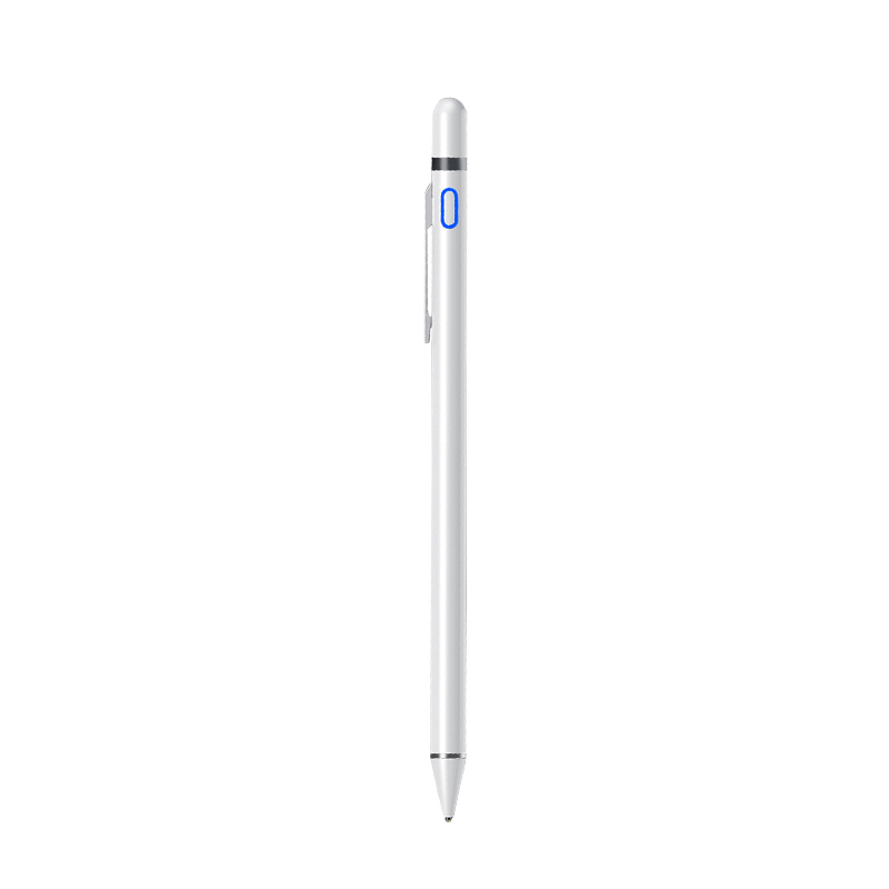 Lápiz Stylus para Apple, lápiz táctil para teléfono, iPad Pro, Samsung, Huawei, Xiaomi, tableta móvil, IOS y Android: White clip