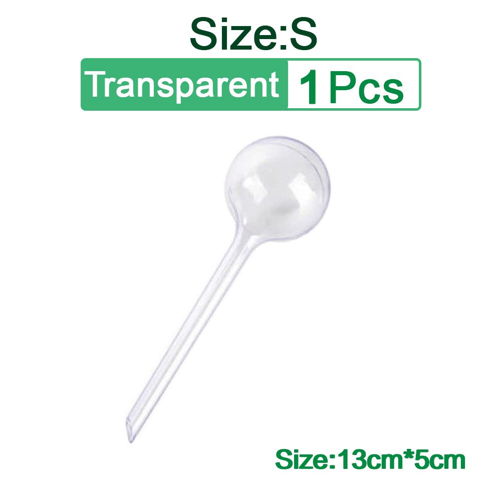 1/4/10 PCS Automatic Plant Watering Bulbs Self Watering Balls House Garden Water Can Houseplant Device Drip Irrigation System: S Transparent 1Pcs