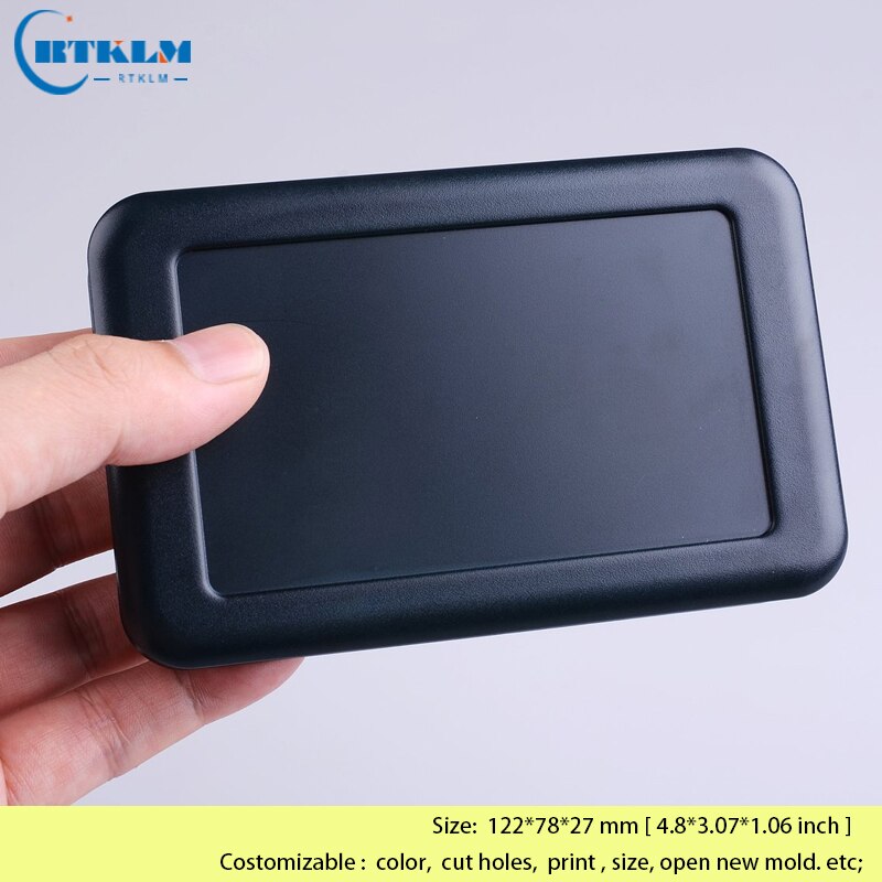 Small plastic handheld box diy junction box abs plastic enclosure electrical desktop enclosure plastic electric box 122*78*27mm: BMC70004-A2